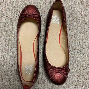 Women's ballet flats - burgundy - size 9.5
